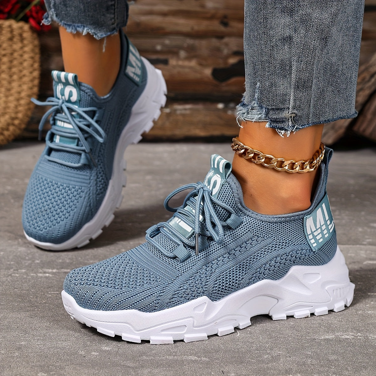Lightweight Breathable Womens SlipOn Casual Sneakers - IRON GODDESS