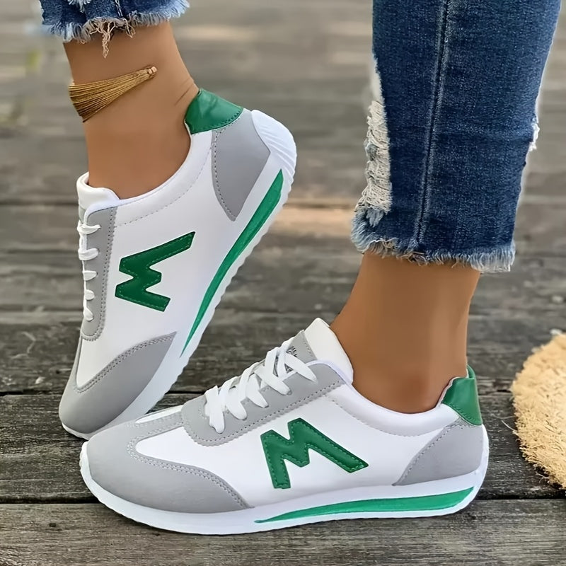 Chic MultiAccent Lightweight Casual Sneakers - IRON GODDESS