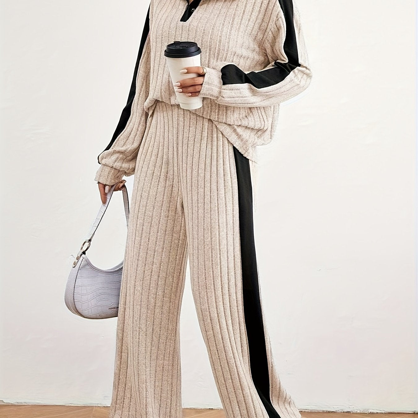 Effortless Chic Womens Casual Loungewear Sweat Set - IRON GODDESS