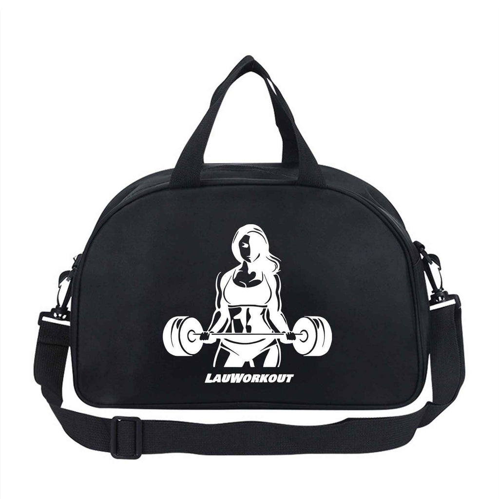 1pc 's Gym Bag - Bold Weightlifting Girl Design in Bright Pink, Adjustable Strap & Sturdy Handles for Fitness, Yoga, Travel, Everyday - Durable Lightweight Construction for Workout & Casual Outings, Travel Shoulder Bag, Sporty Accessory, for Teenager