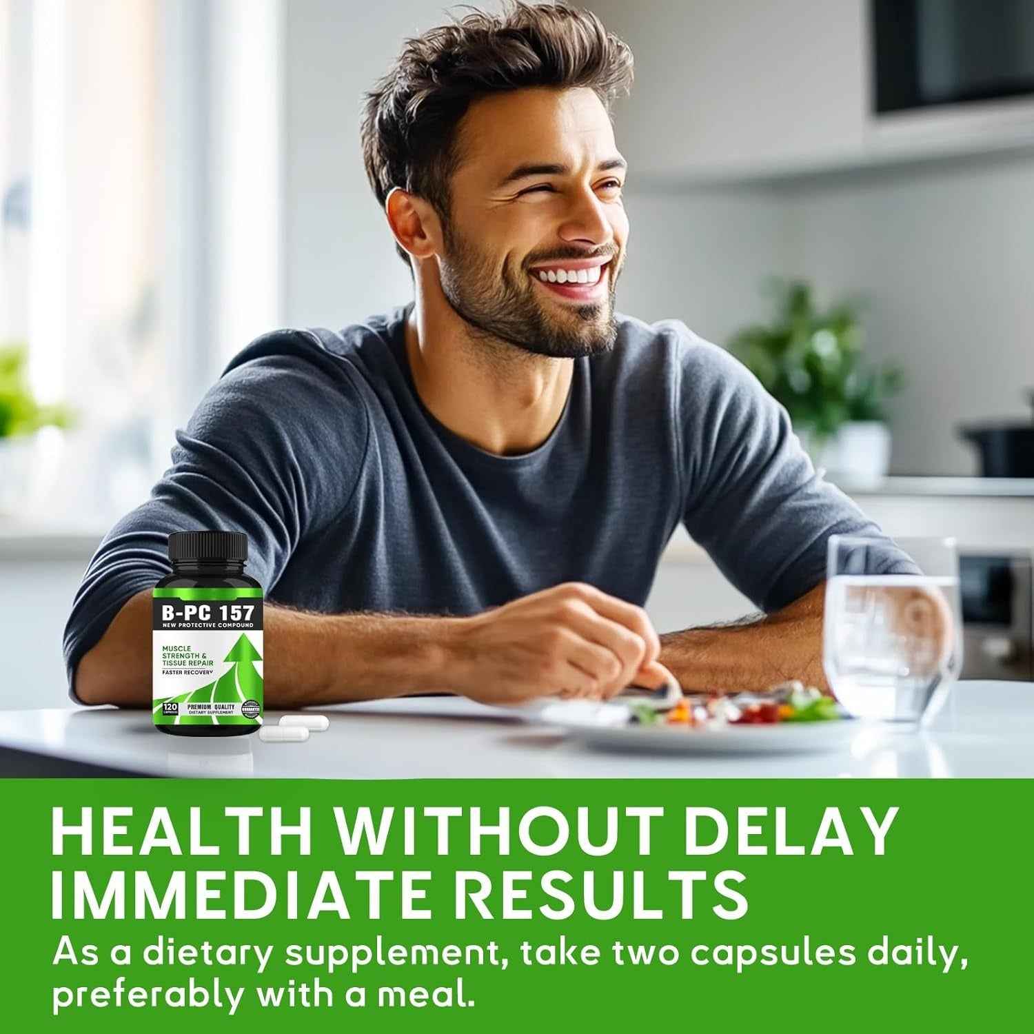 B-PC 157 Peptide Capsules, New Protective Compound B-pc-157 1000mg,Non-GMO, Gluten-Free-120capsules