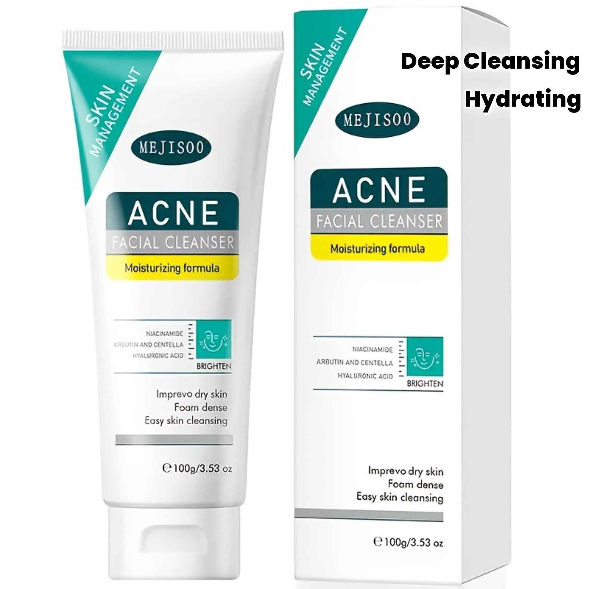 [Salicylic Acid Cleanser] Alcohol-Free, Fragrance-Free Salicylic Acid Cleanser 100g/3.53oz | Deep Cleansing, Pore Minimizing, Hydrating Formula with Niacinamide & Centella Asiatica Extracts for All Light Beige Types, Travel-Friendly Gift for Men & Women,