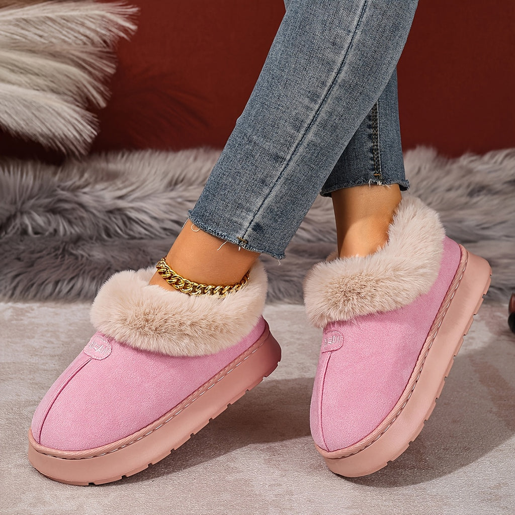 Cozy Plush Home Slippers Warm NonSlip CloudSoft Comfort - IRON GODDESS