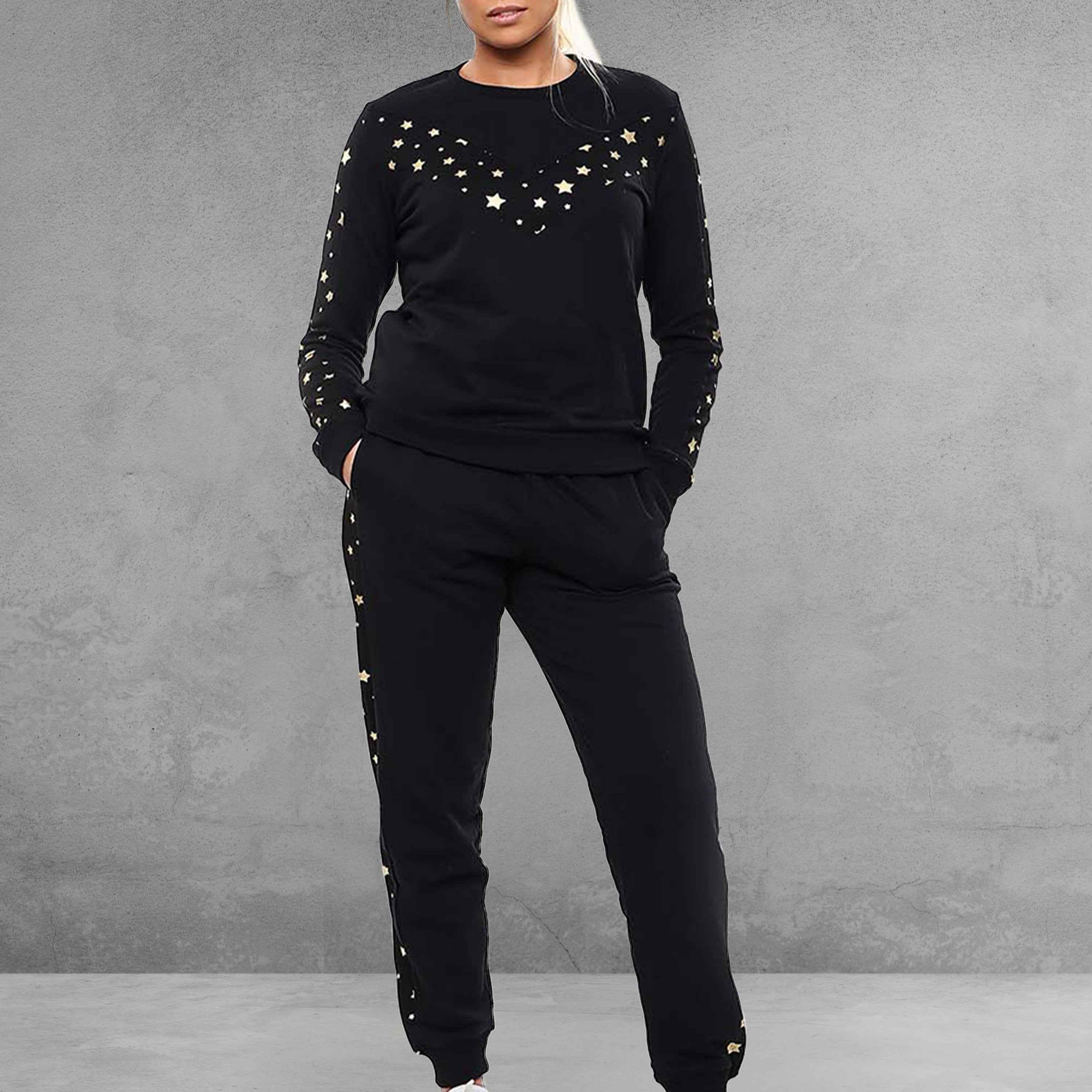 Love My Fashions Women'S Two-Piece Tracksuit Set – Casual Loungewear Co-Ord with Long Sleeve Top & Jogging Bottoms, Soft Fit Activewear for Gym, Travel & Everyday Wear