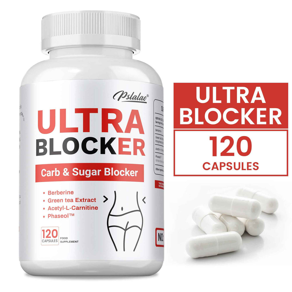 Ultra Blocker - Promotes Digestive, Prostate Health, Support Metabolism & Weight Loss, Appetite Suppressant - Premium Formula, Easy To Swallow - 120pcs