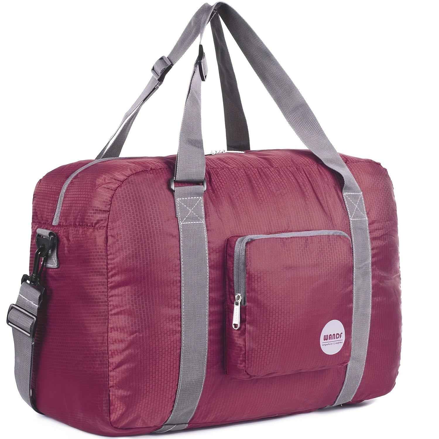 Foldable Travel Duffel Airlines Personal Item Bag Large Capacity with Shoulder Strap And Luggage Sleeve 18x14x8 Carry On Weekender Overnight for Women Men Suitable for Yoga Sport Gym Travel Daily Commuting Christmas Gifts