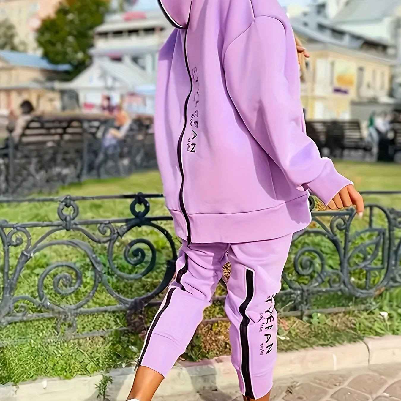 2pcs Set Fashionable Women'S Zip-up Hoodie And Sweatpants Set- Stylish, Comfortable Streetwear For Fall And Winter- Modern, Warm, Versatile Two-piece Outfit With A Cozy Hoodie And Elastic Waistband Pants