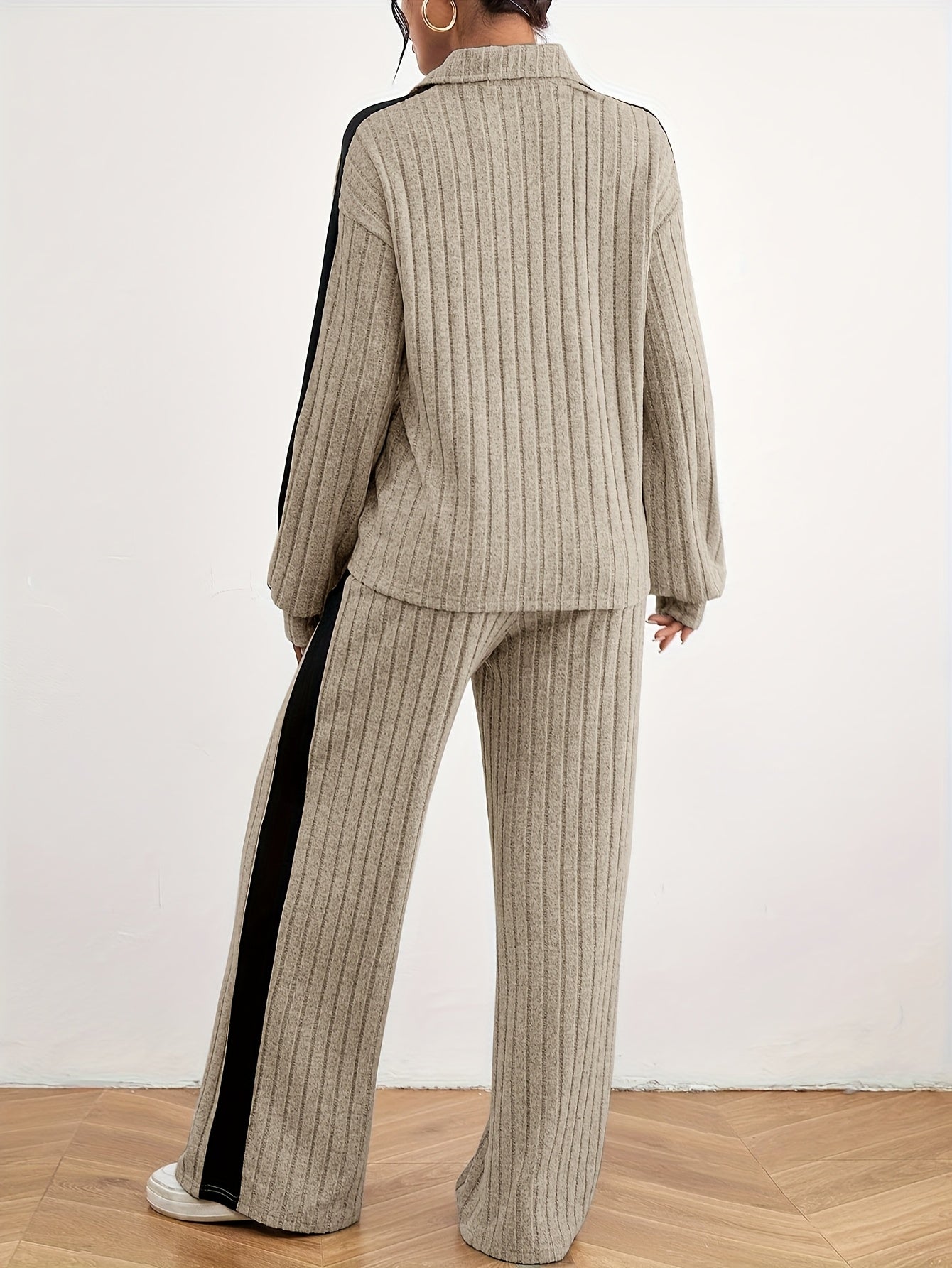 Effortless Chic Womens Casual Loungewear Sweat Set - IRON GODDESS