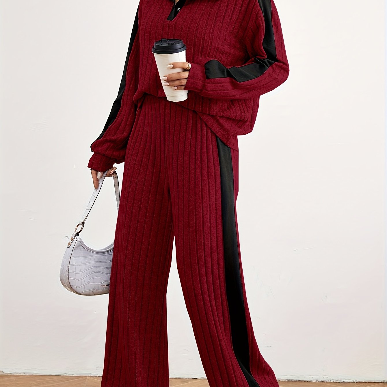 Effortless Chic Womens Casual Loungewear Sweat Set - IRON GODDESS