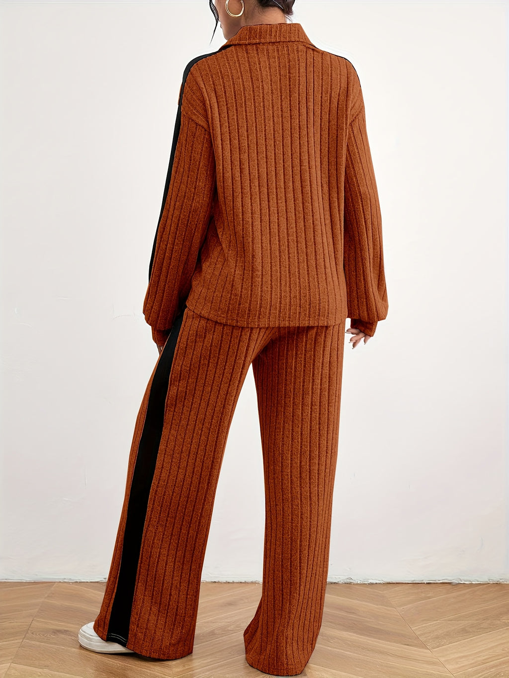 Effortless Chic Womens Casual Loungewear Sweat Set - IRON GODDESS