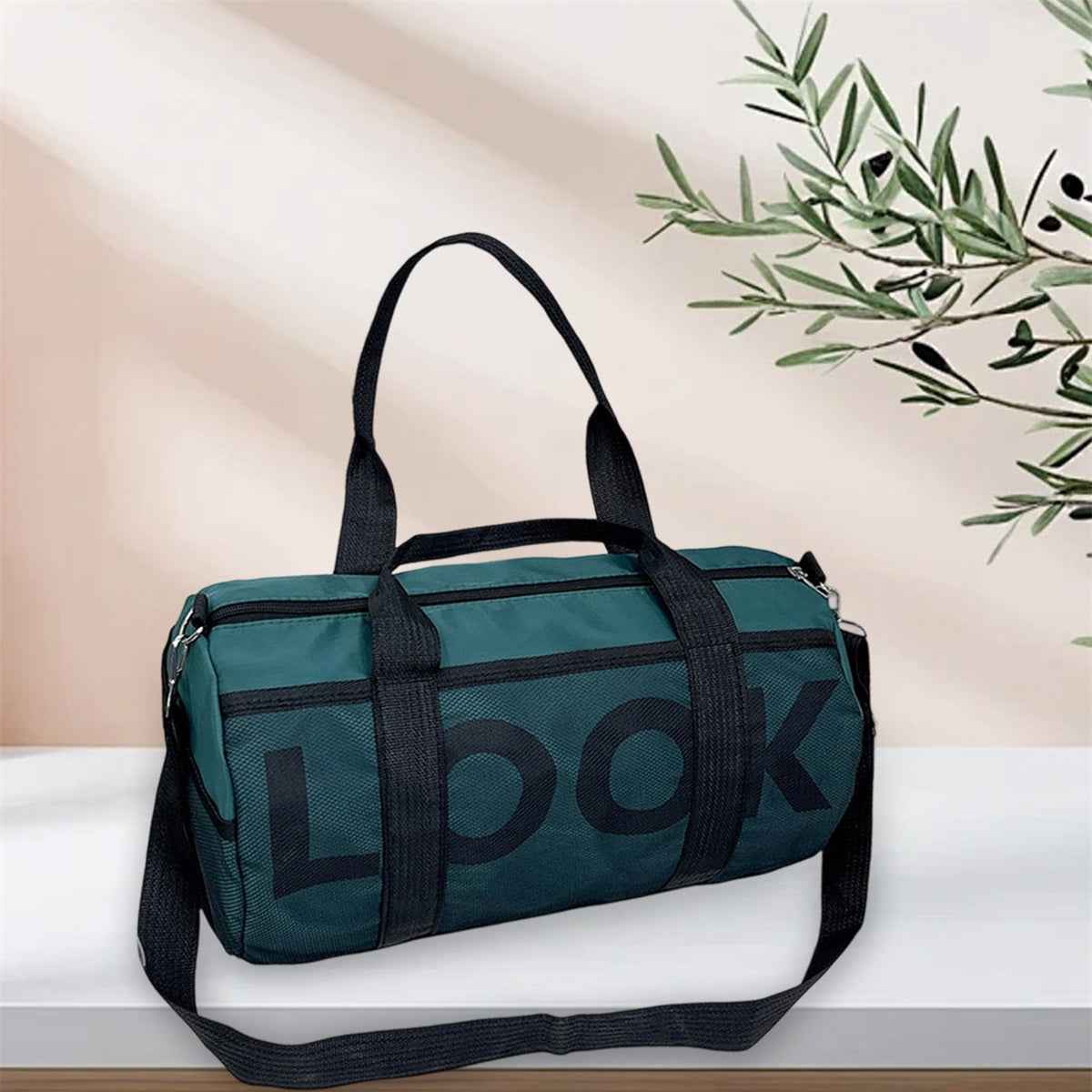 Large Gym Bag with Wet/Dry Compartments - Heavy-Duty Nylon Duffle, Sturdy Handles & Adjustable Shoulder Strap for Gym, Travel, Yoga, Workout - Spacious Fitness Bag for Clothes, Shoes, Towels - Ideal for Men & Women, Travel Gear Carrier, Sleek Design, Robu