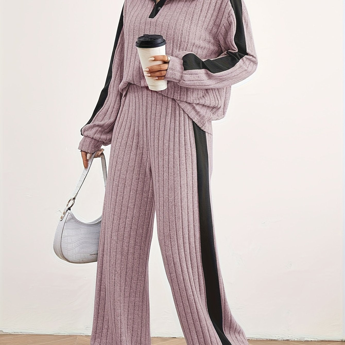 Effortless Chic Womens Casual Loungewear Sweat Set - IRON GODDESS