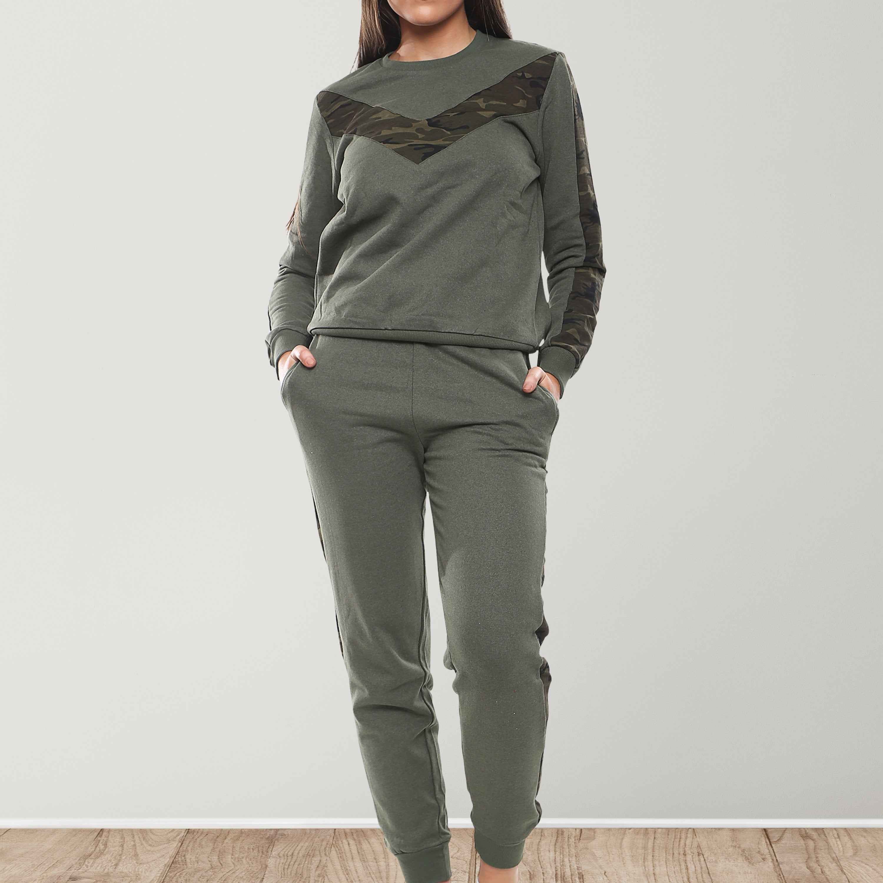 Love My Fashions Women'S Two-Piece Tracksuit Set Long Sleeve Top and Jogger Bottoms with Pockets, Casual Lounge Wear & Activewear Outfit