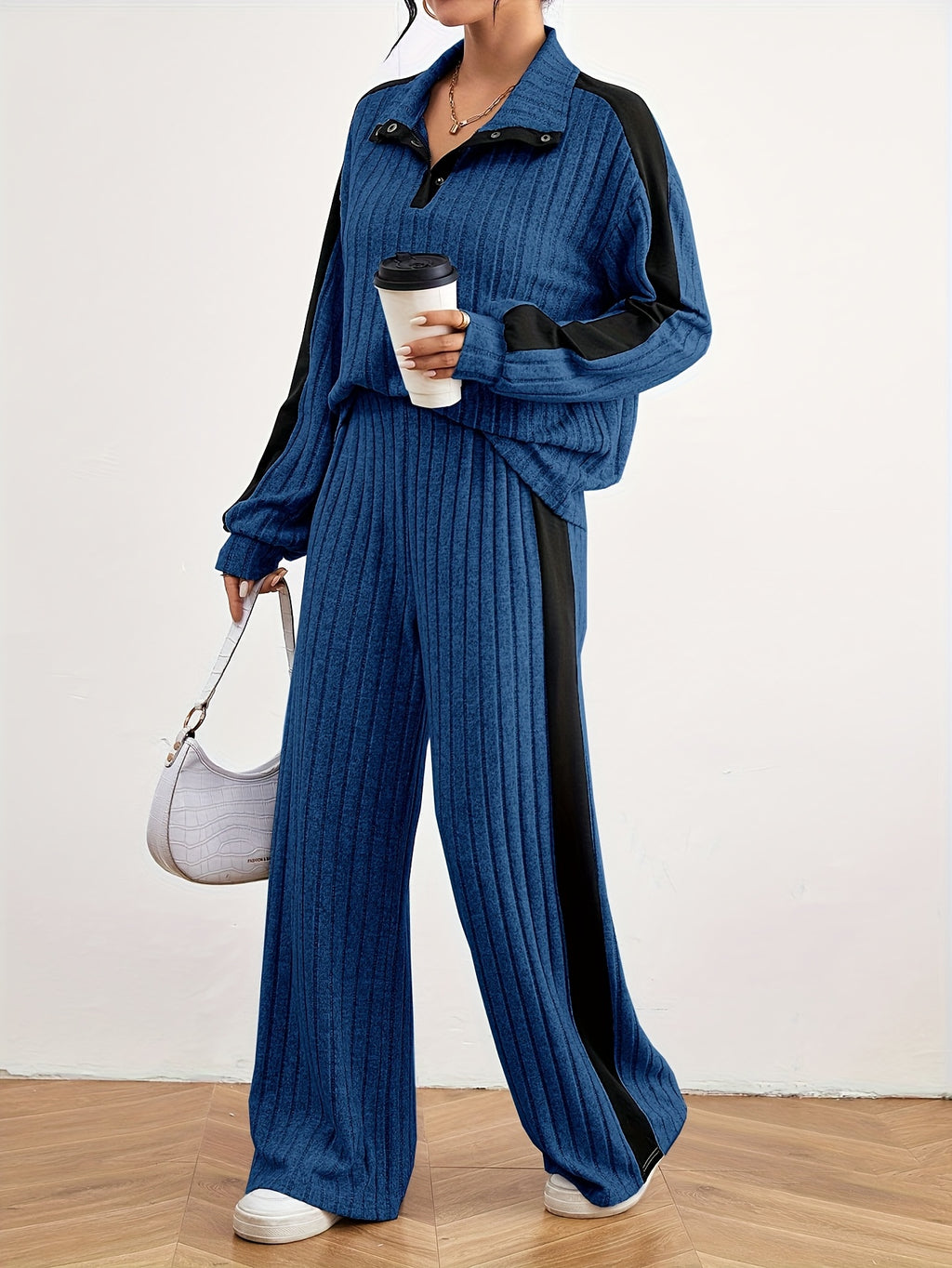 Effortless Chic Womens Casual Loungewear Sweat Set - IRON GODDESS