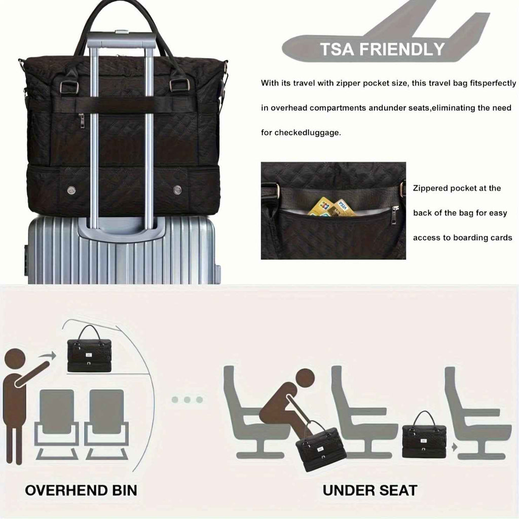 Leathario Ladies' Handbag, Gym Bag, Lightweight Handbag, Luggage Bag, Travel Bag, Essential For Travel, Ladies' Bag, Local Warehouse, Christmas/Halloween