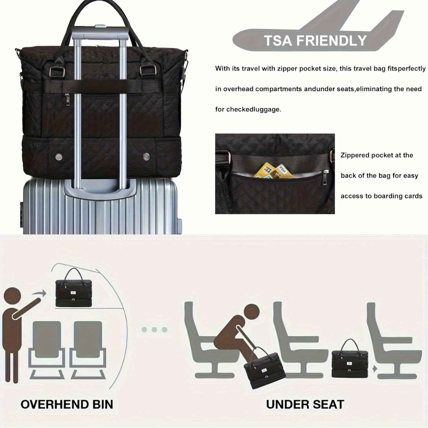 Leathario Ladies' Handbag, Gym Bag, Lightweight Handbag, Luggage Bag, Travel Bag, Essential For Travel, Ladies' Bag, Local Warehouse, Christmas/Halloween