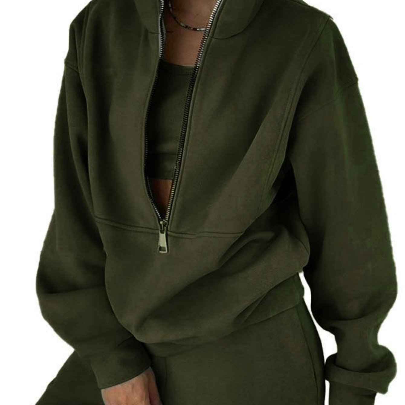 2025 Spring European and American Women'S Clothing Two-piece Sweater Fleece s Street Casual Fashion Suit Women, Streetwear Set, Casual Wear, Modern Streetwear, Trendy Fashion, Cozy Knitwear