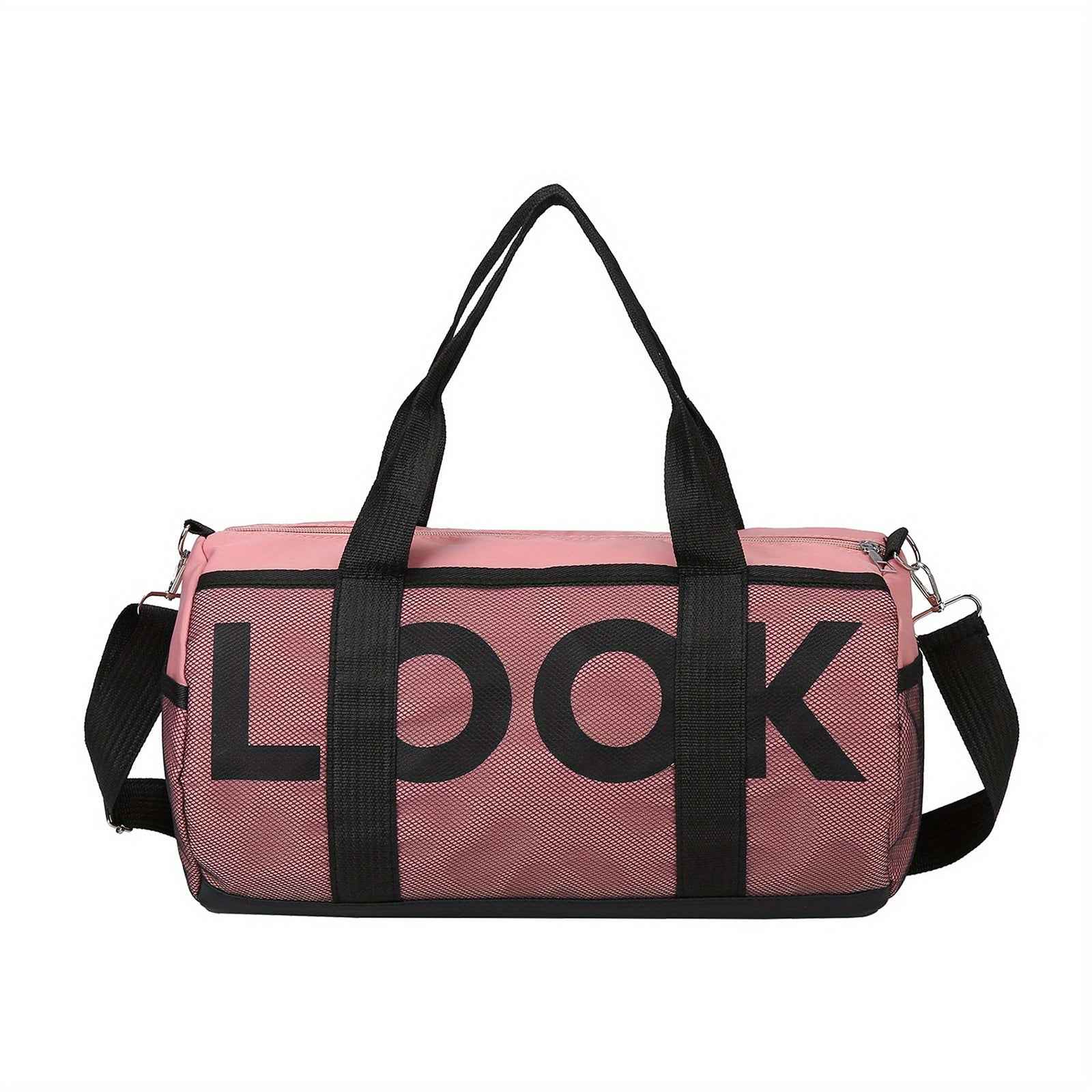 Large Gym Bag with Wet/Dry Compartments - Heavy-Duty Nylon Duffle, Sturdy Handles & Adjustable Shoulder Strap for Gym, Travel, Yoga, Workout - Spacious Fitness Bag for Clothes, Shoes, Towels - Ideal for Men & Women, Travel Gear Carrier, Sleek Design, Robu