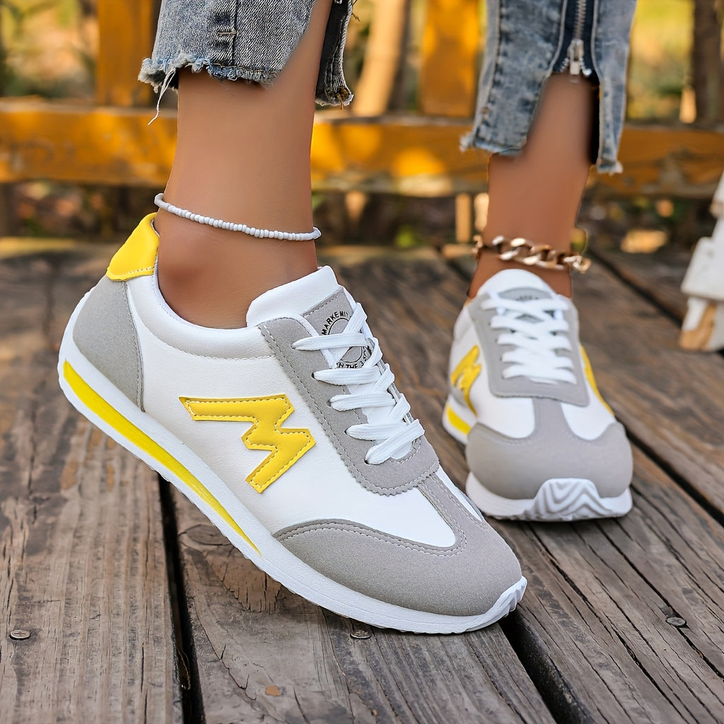 Chic MultiAccent Lightweight Casual Sneakers - IRON GODDESS