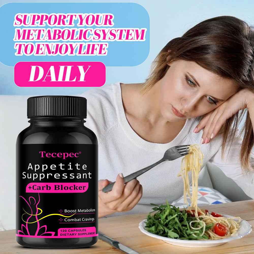 Appetite Suppressant - Supports Bowel Movements And Eating Regularity For Men And Women - 120 Capsules