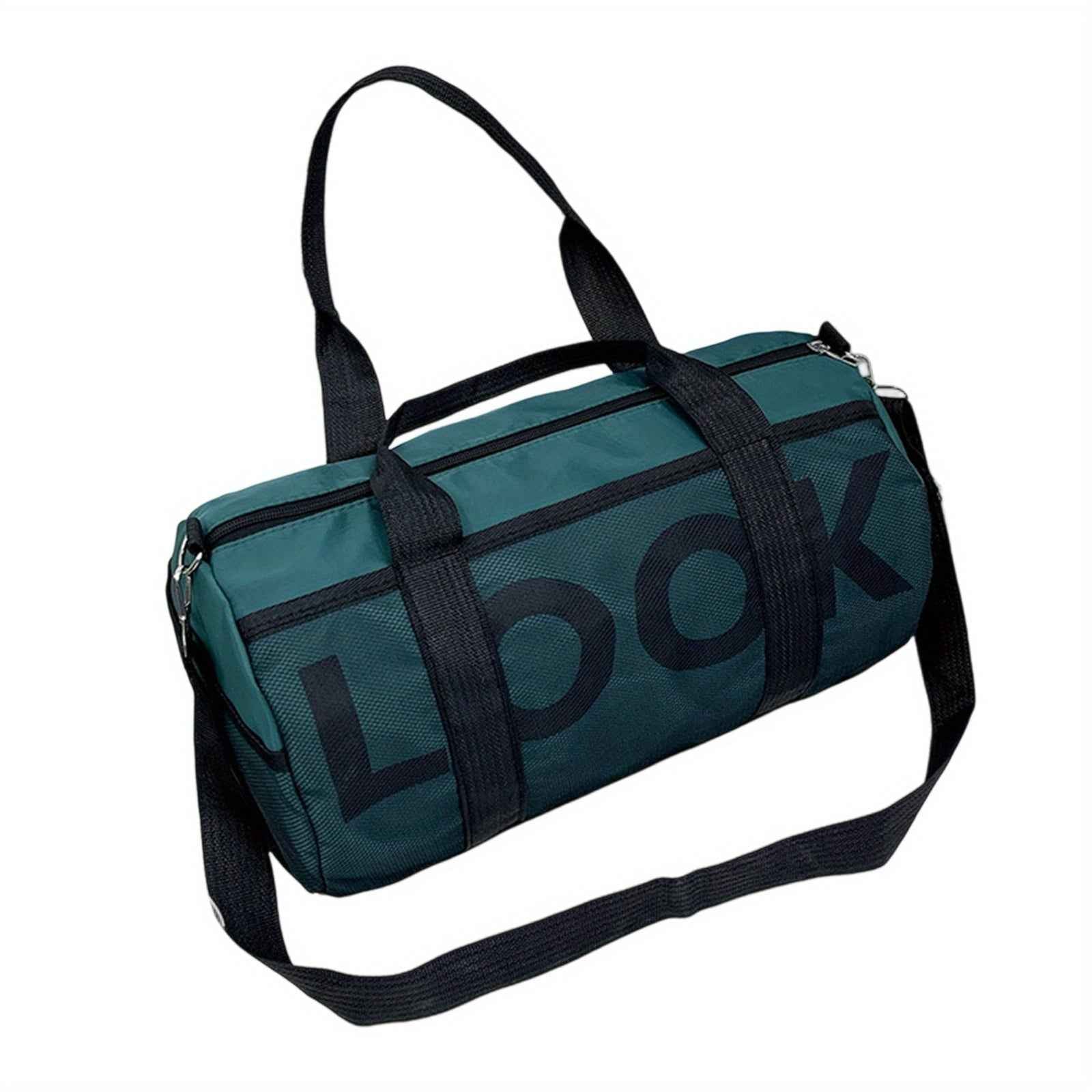 Large Gym Bag with Wet/Dry Compartments - Heavy-Duty Nylon Duffle, Sturdy Handles & Adjustable Shoulder Strap for Gym, Travel, Yoga, Workout - Spacious Fitness Bag for Clothes, Shoes, Towels - Ideal for Men & Women, Travel Gear Carrier, Sleek Design, Robu