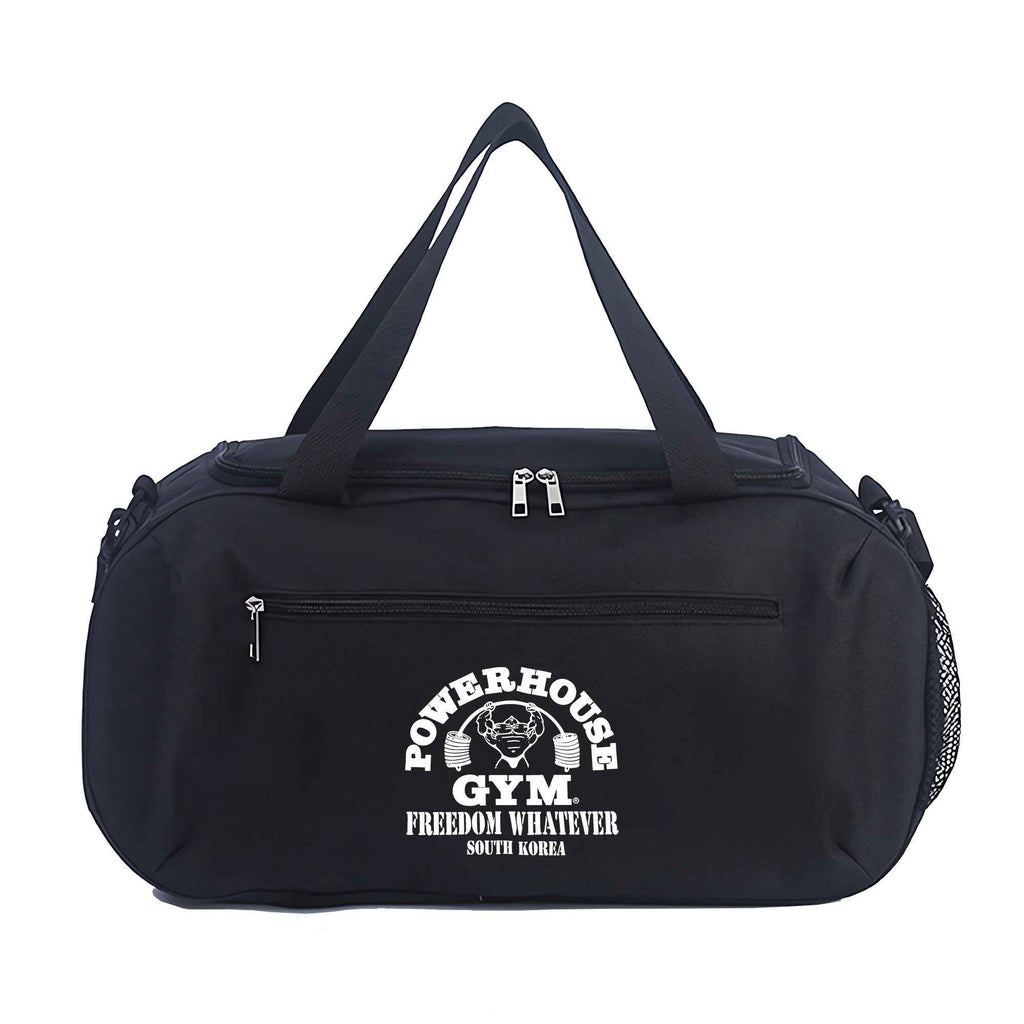 Power House Gym Duffel Bag - Large Capacity, Lightweight, Machine Washable Oxford Fabric, Adjustable Top Handle, Reinforced Handles, Ideal for Fitness Training & Yoga, Gym Gear Bag | Minimalist Style | Adjustable Strap Bag