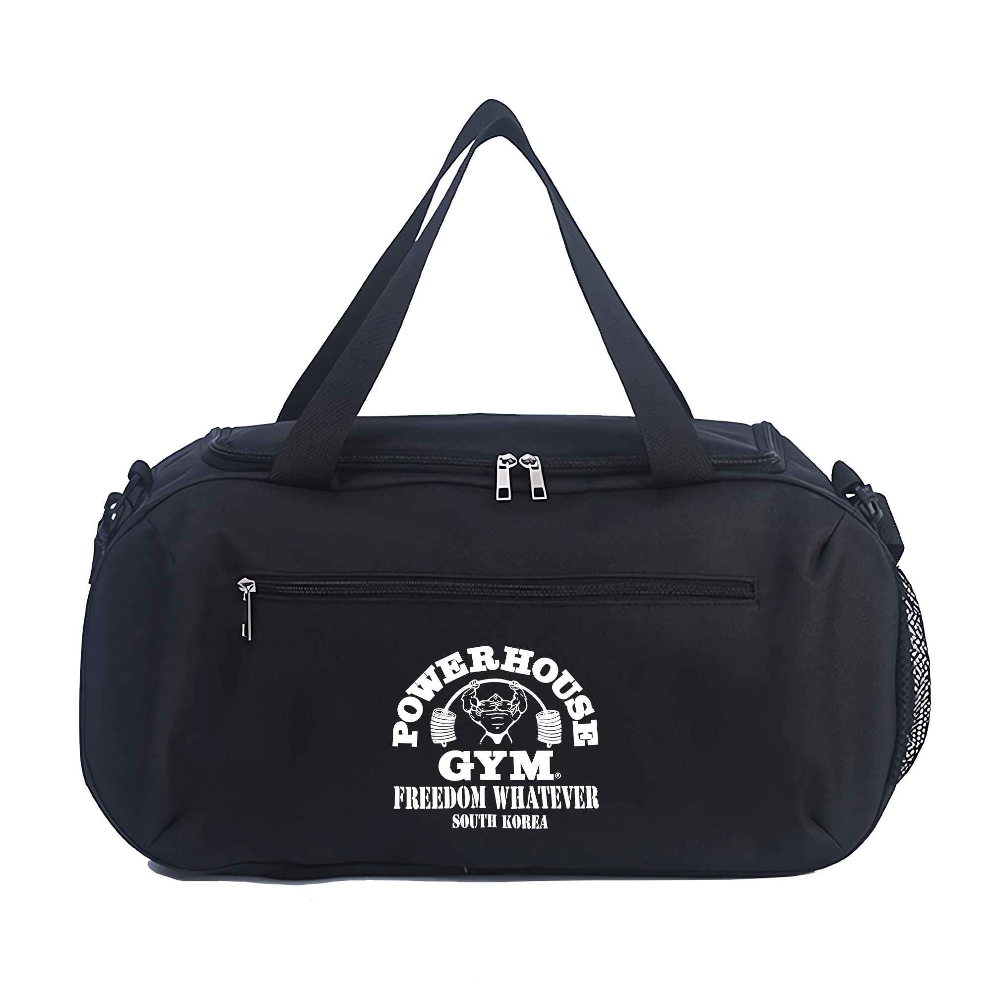Power House Gym Duffel Bag - Large Capacity, Lightweight, Machine Washable Oxford Fabric, Adjustable Top Handle, Reinforced Handles, Ideal for Fitness Training & Yoga, Gym Gear Bag | Minimalist Style | Adjustable Strap Bag