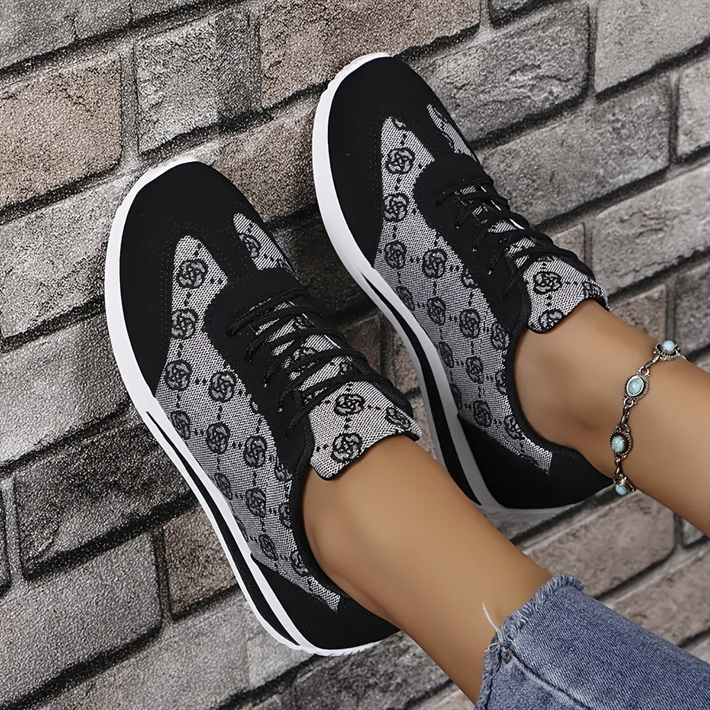 Breathable LowTop LaceUp Fashion Sneakers for Women - IRON GODDESS