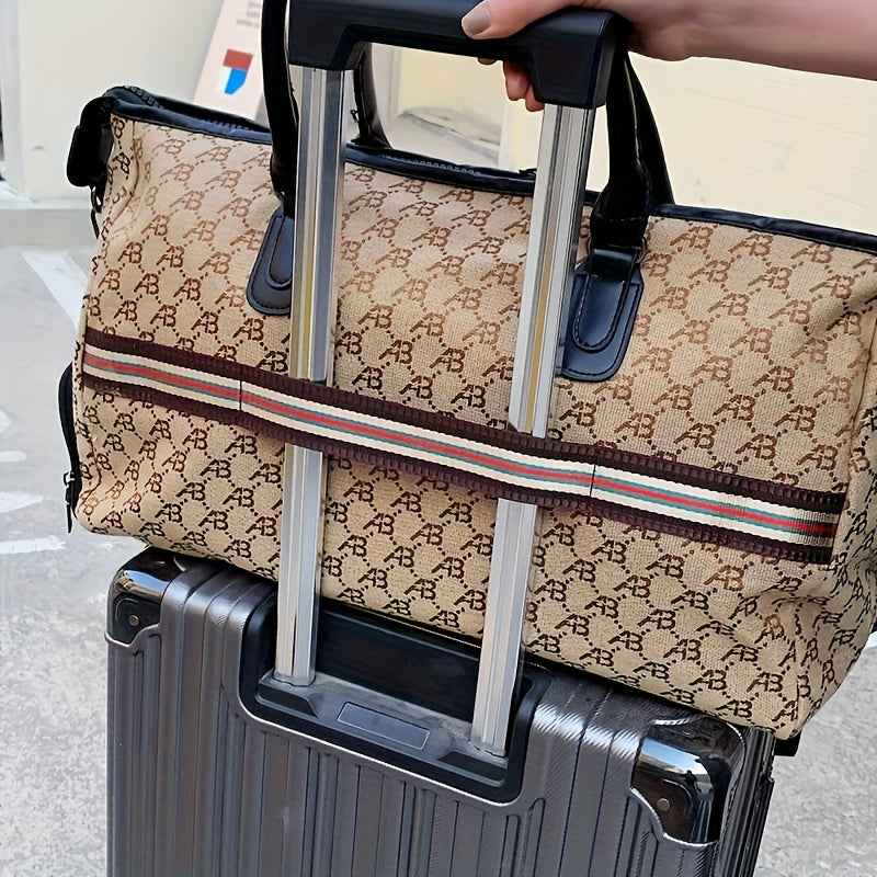 Travel Tote Bag, a Versatile Handbag with Large Capacity for Short Trips, Suitable for Business Travel, Luggage Storage, Carry-On Bag with Dry And Wet Separation, Independent Shoe Compartment, Lightweight, Ideal for Students And Men, Multifunctional Gym B