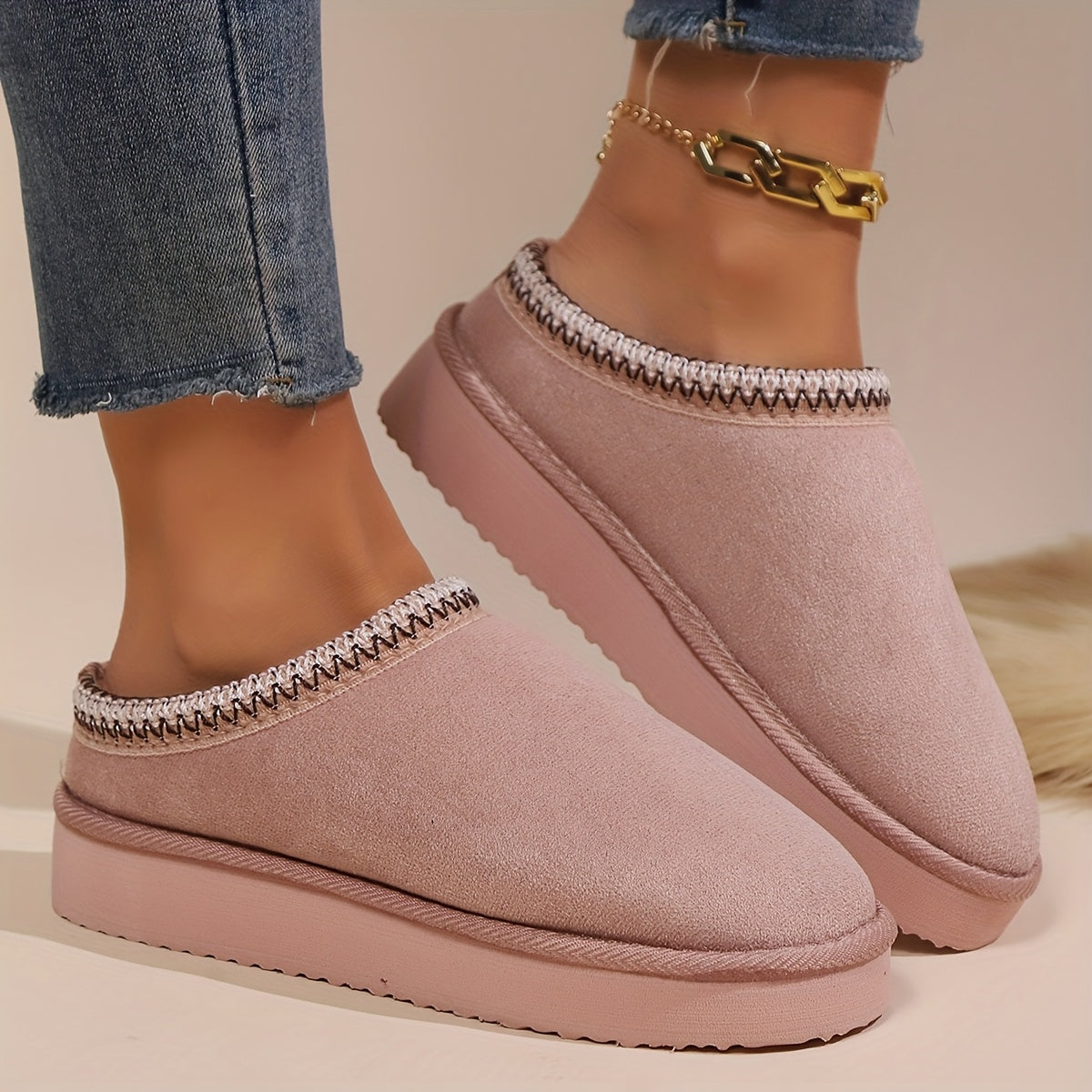 Cozy Winter Ankle Boot Slippers with Soft AntiSlip Sole - IRON GODDESS