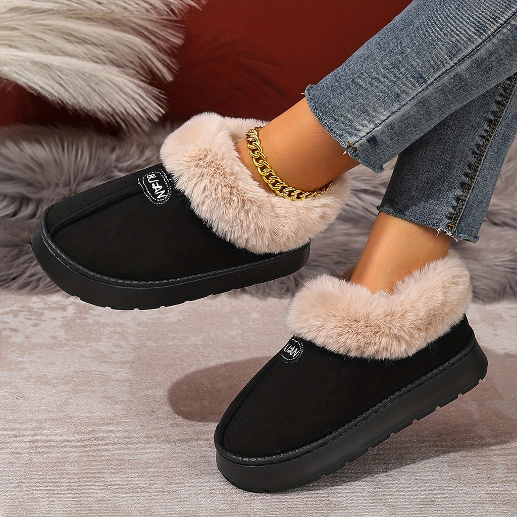 Cozy Plush Home Slippers Warm NonSlip CloudSoft Comfort - IRON GODDESS