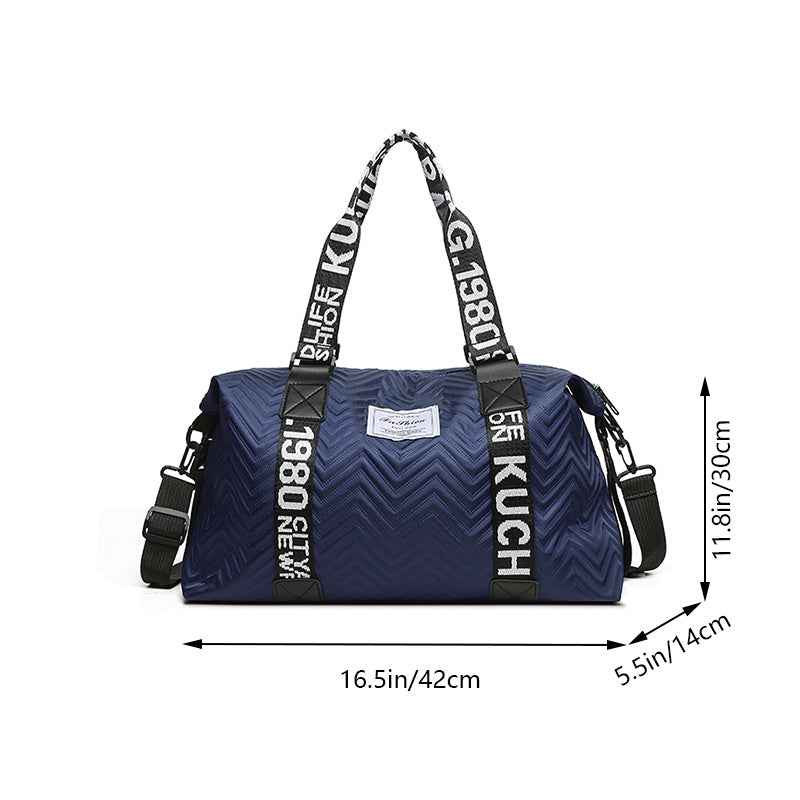 Men's & Women's Heavy-Duty Nylon Crossbody Gym Bag - Vintage 80s Retro '88 Number Print, Adjustable Strap & Padded Shoulder, Black/White Lettering, Casual Travel & Tote for Fitness, Everyday Use (Unisex) - Durable Zipper (R