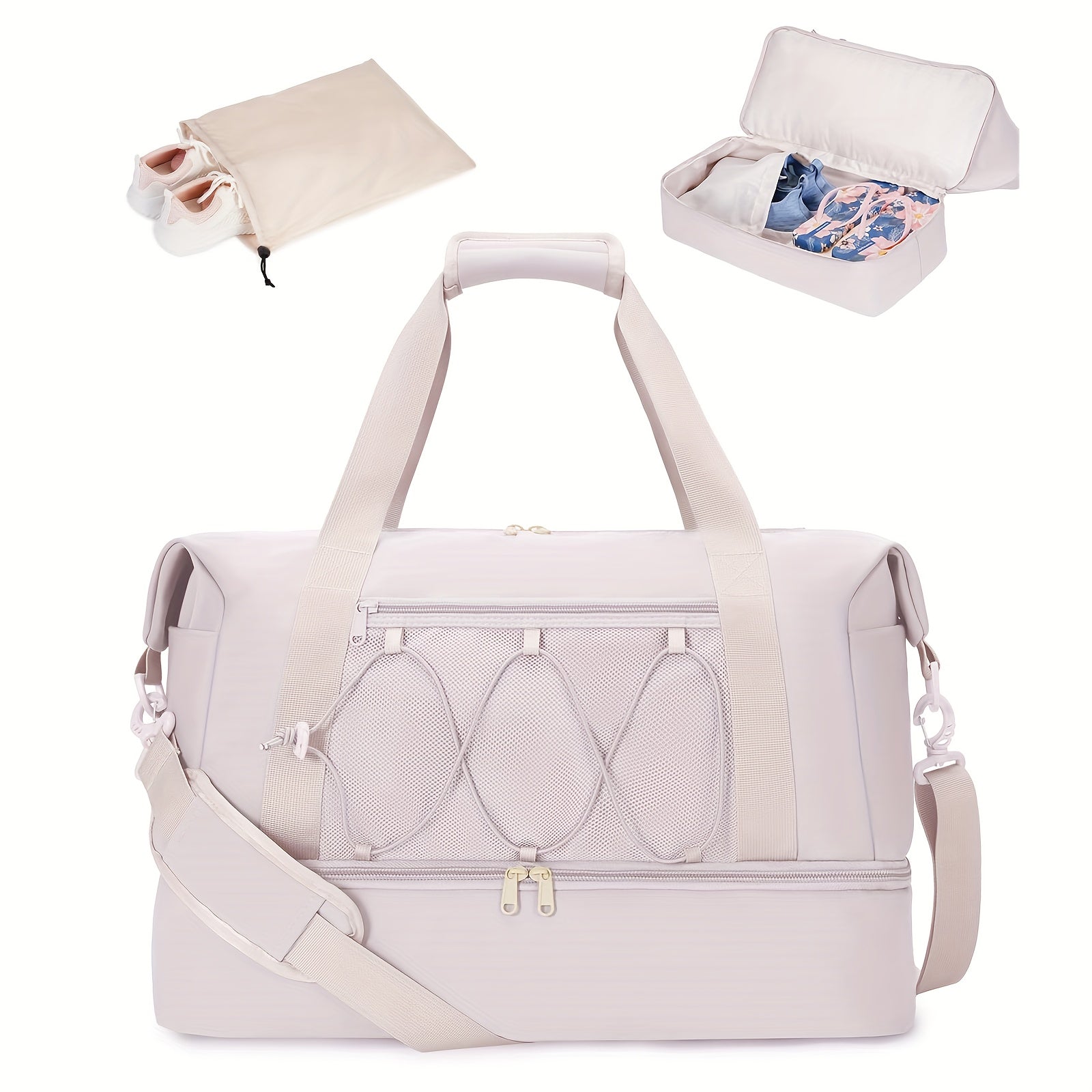 Sportsnew Gym Bag Sportsnew Gym Travel Bag  Large Weekender Duffel For Men  Women With Shoe Compartment  Wet Pocket CarryOn Sports Tote Bag For Holiday Travel Fitness  Overnight Trips Travel MustHave Gift Christmas Gift